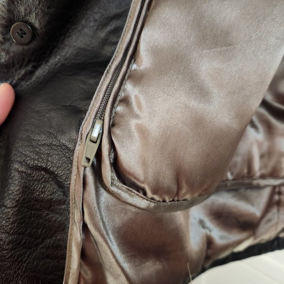 Wilsons Leather Mens Pelle Studio Thinsulate Black Jacket Removable Vest Large - Picture 12 of 15